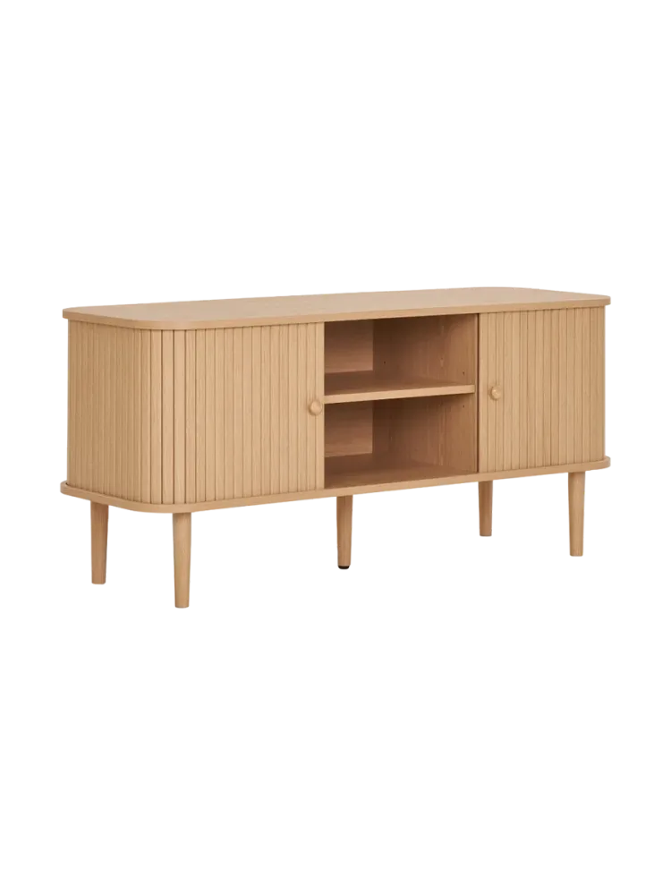 Design Lowboard „Niclas“ 2-türig Eiche Schwarz Chosen by Bloomingloft
