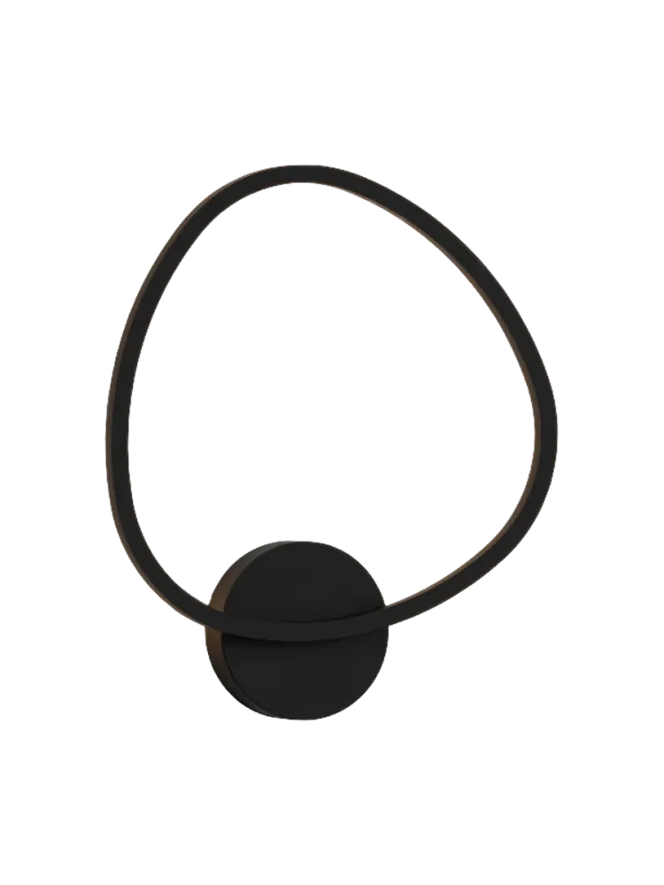 Dimmbare LED Design Wandlampe „Opalis“ Schwarz Schuller