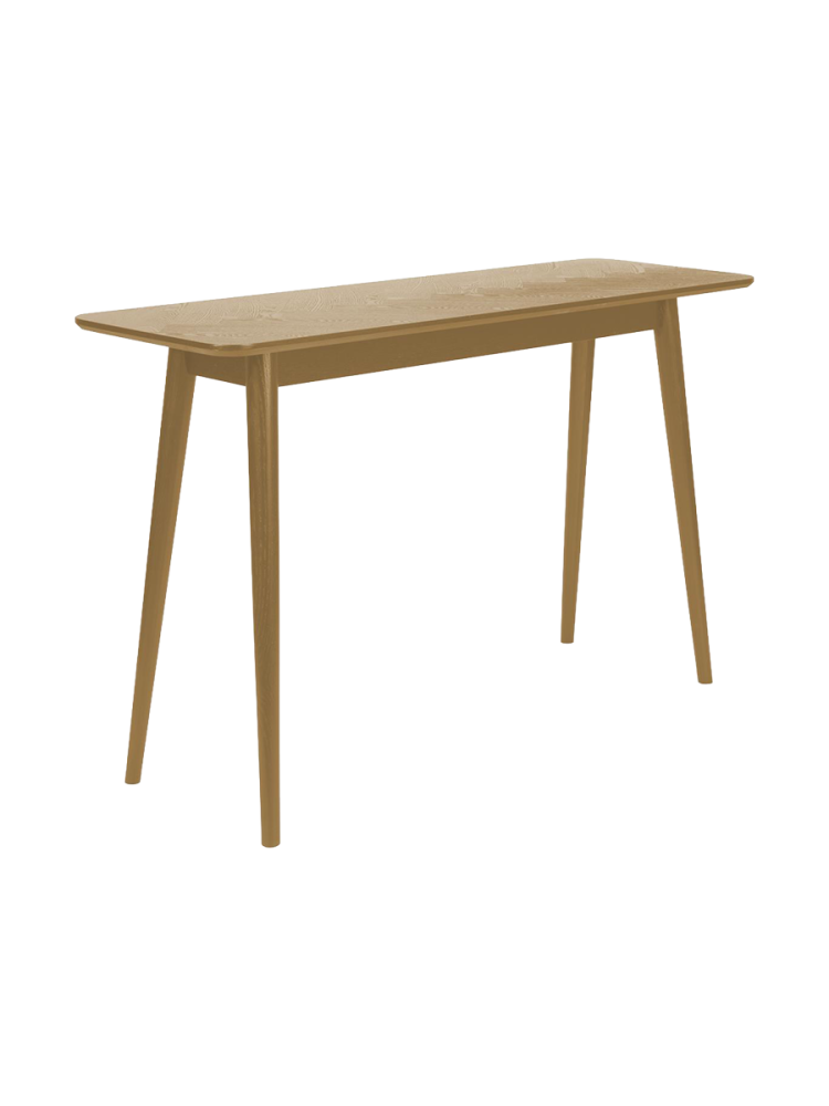 Rechteckiger Konsolentisch „Fabio“ aus Eichenholz White Label by Bloomingloft