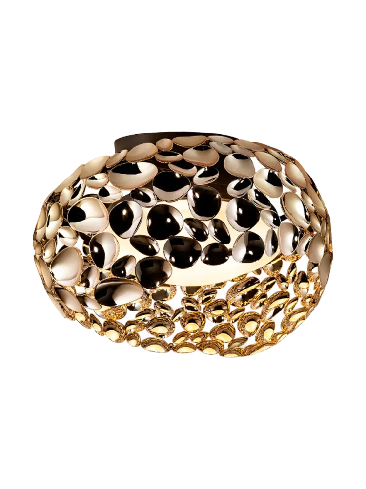 Dimmbare LED Design Deckenlampe „Narisa“ Roségold Schuller