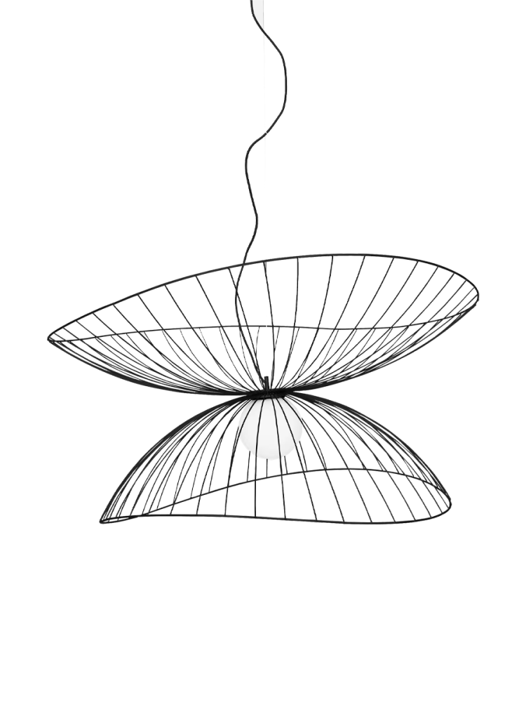 Flexible Design Pendellampe „Ray“ Ø 115 cm - Schwarz Globen Lighting