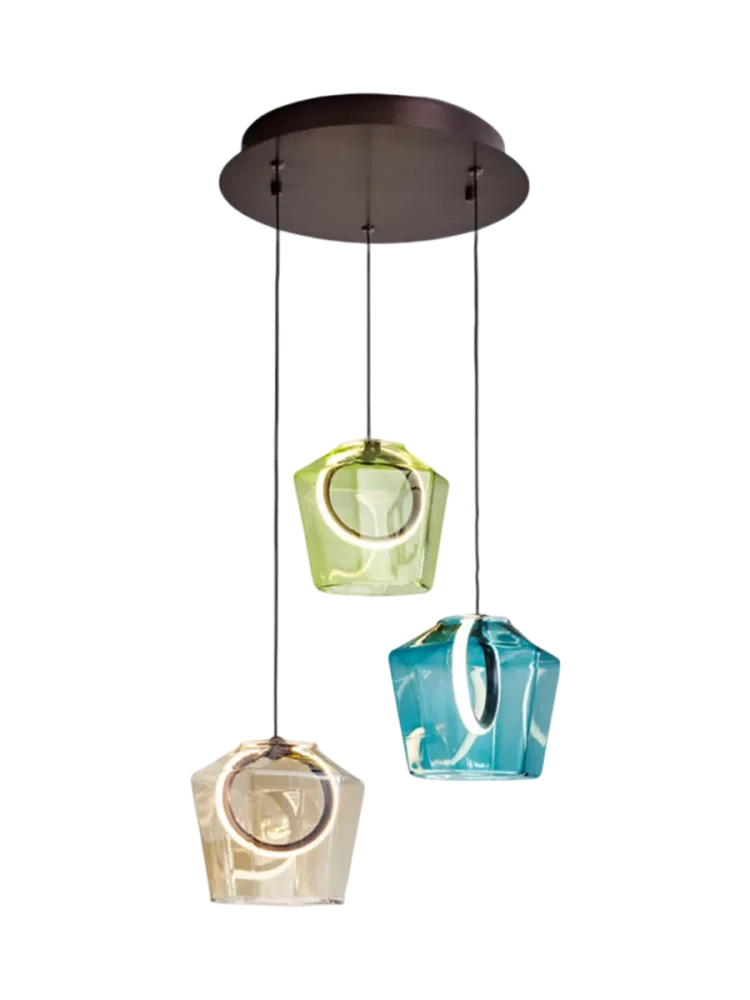 LED Design Pendellampe „Ingrid“ 3-flammig Multicolor Schuller