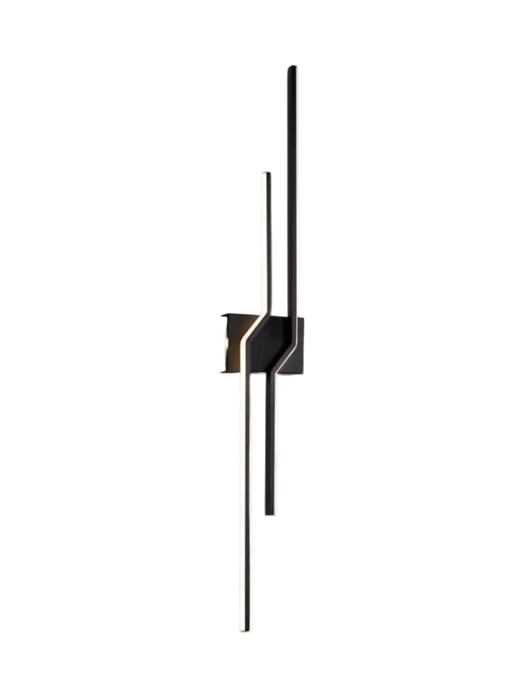LED Design Wandlampe „ZigZag“ Schwarz Schuller