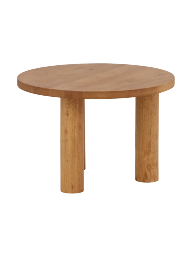 Massivholz Couchtisch „Duxbury“ Ø 60 cm Natural VE DESIGN