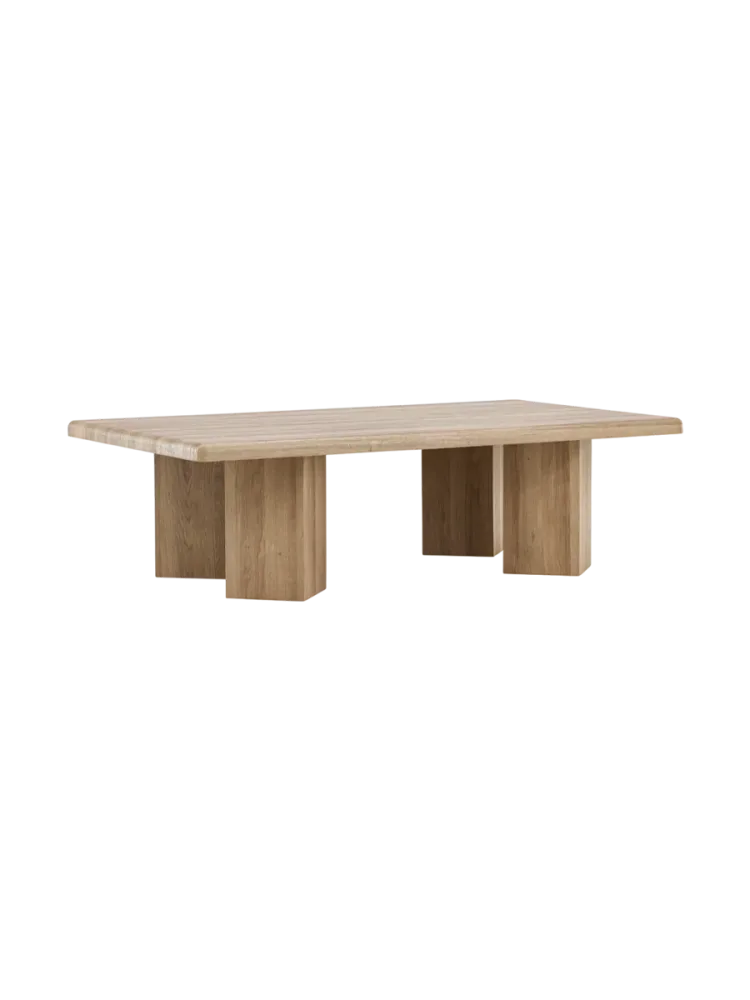 Grosser Design Couchtisch „Lillehammer“ 140 x 80 cm Natural VE DESIGN
