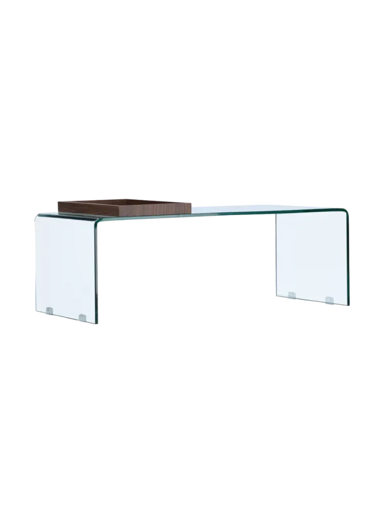 Salontisch Taura Transparent Glas B 110 cm - Salontisch