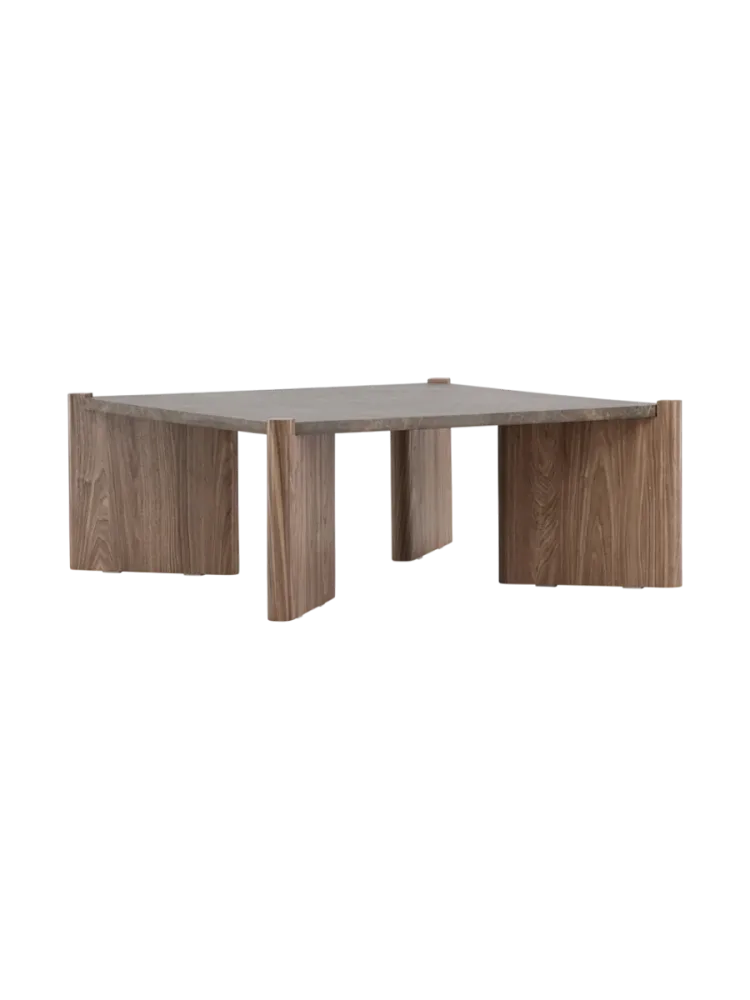 Design Couchtisch „Rogaland“ in Marmoroptik Marmoroptik Braun VE DESIGN