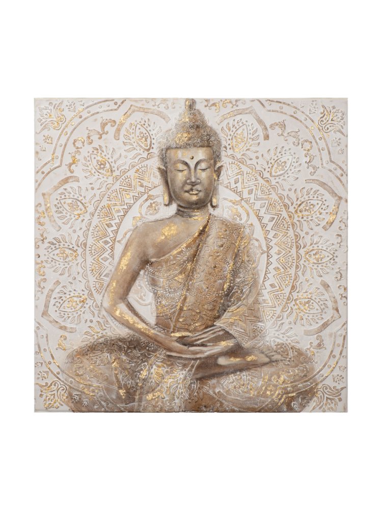 image LAND Bild Goldener Buddha 1 Gelb | Schubiger Möbel