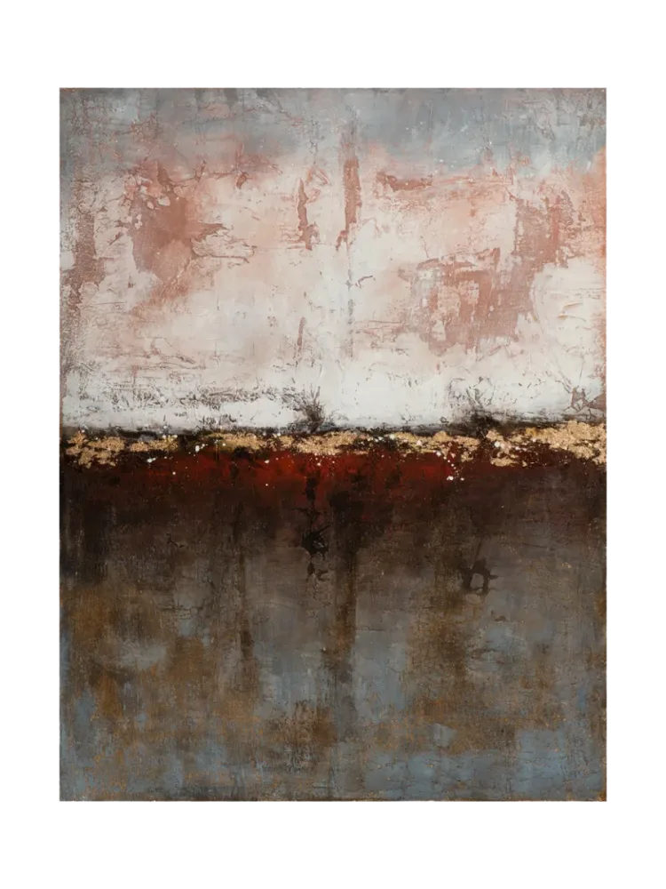 Handgemaltes Bild „Red & Beige“ 115 x 150 cm Crea Collection
