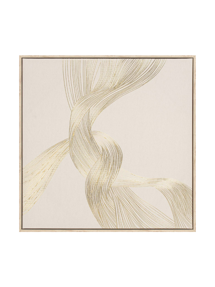 image LAND Bild mit Rahmen Golden Swirl 2  | Schubiger Möbel