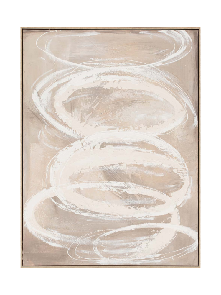 image LAND Gemälde Nature Swirls Cream  | Schubiger Möbel