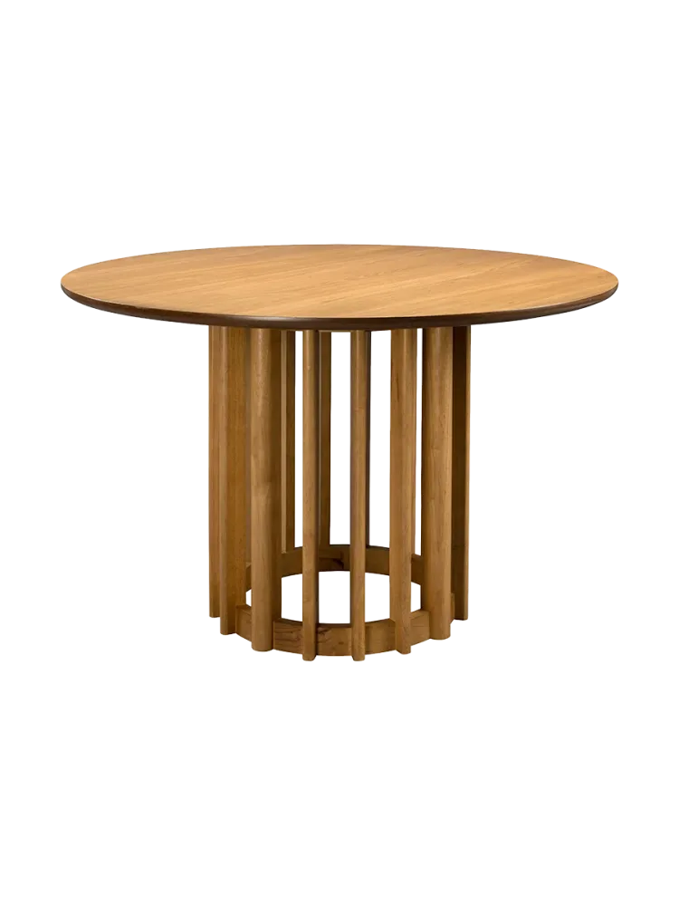 Massiver, runder Design Esstisch „Barlet“ Ø 120 cm Dutchbone