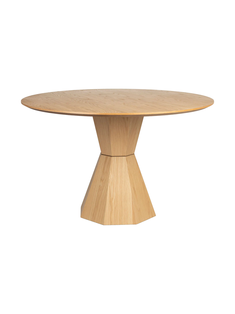 Runder, massiver Design Esstisch „Lotus“ Ø 120 cm Zuiver