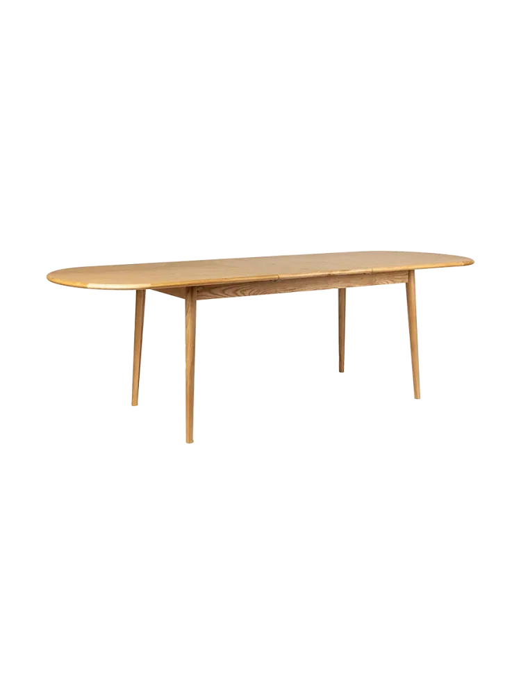 Ovaler, ausziehbarer Massivholz Esstisch „Twist“ 185-240 x 90 cm Zuiver