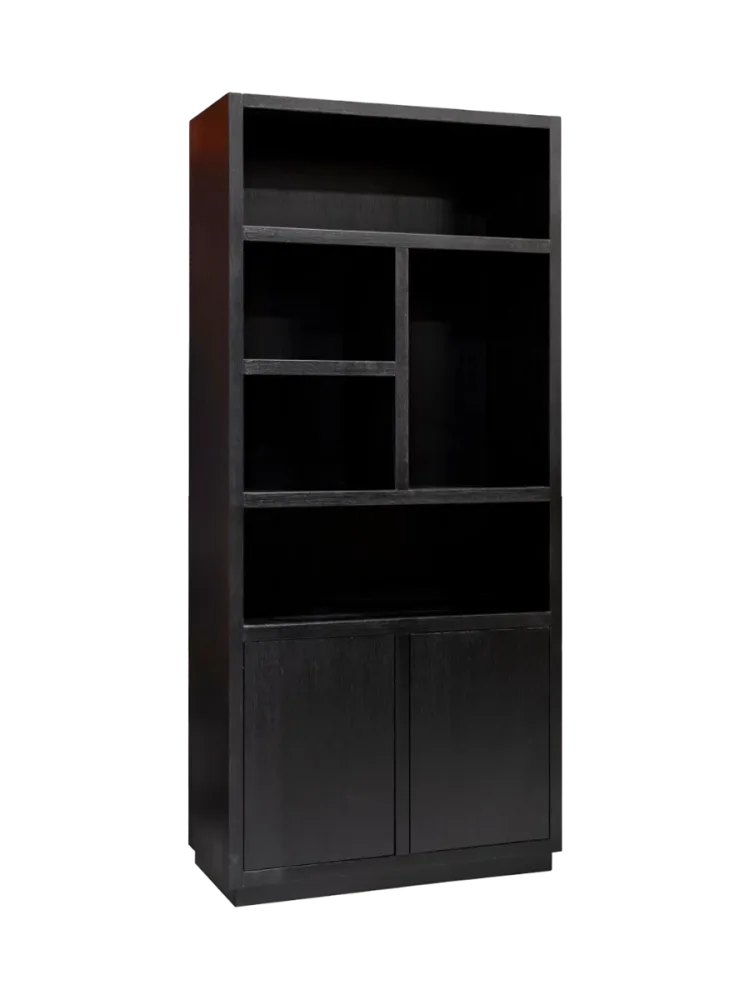 mutoni - Bücherschrank Oakura, One Size, Schwarz