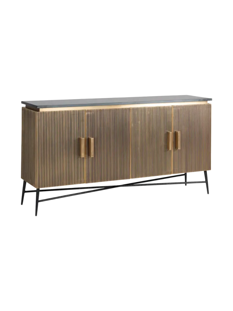 mutoni - Sideboard Ironville gold 160, One Size