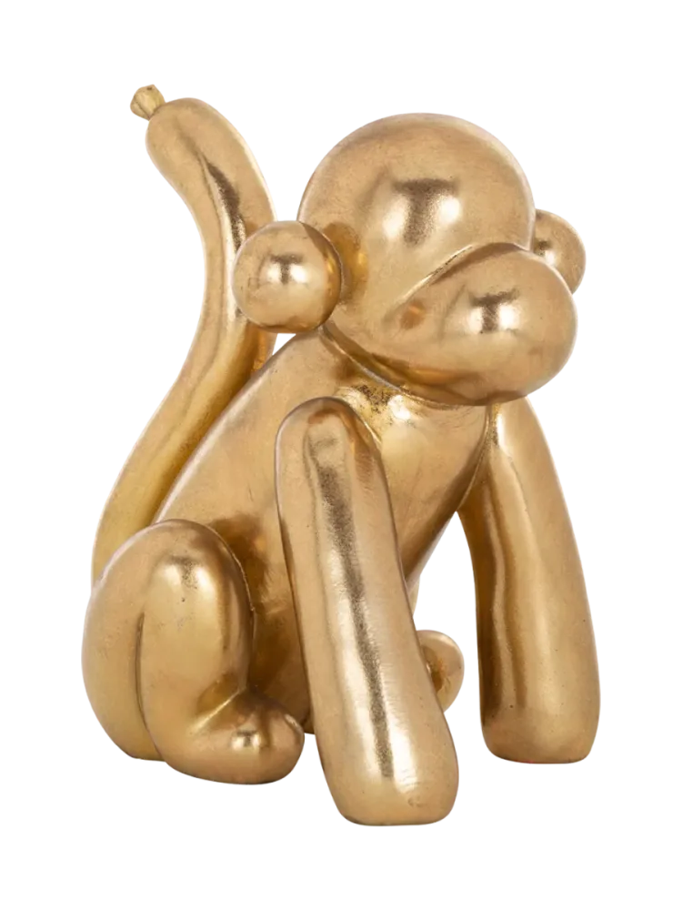 mutoni - Deko-Objekt Monkey gold, One Size