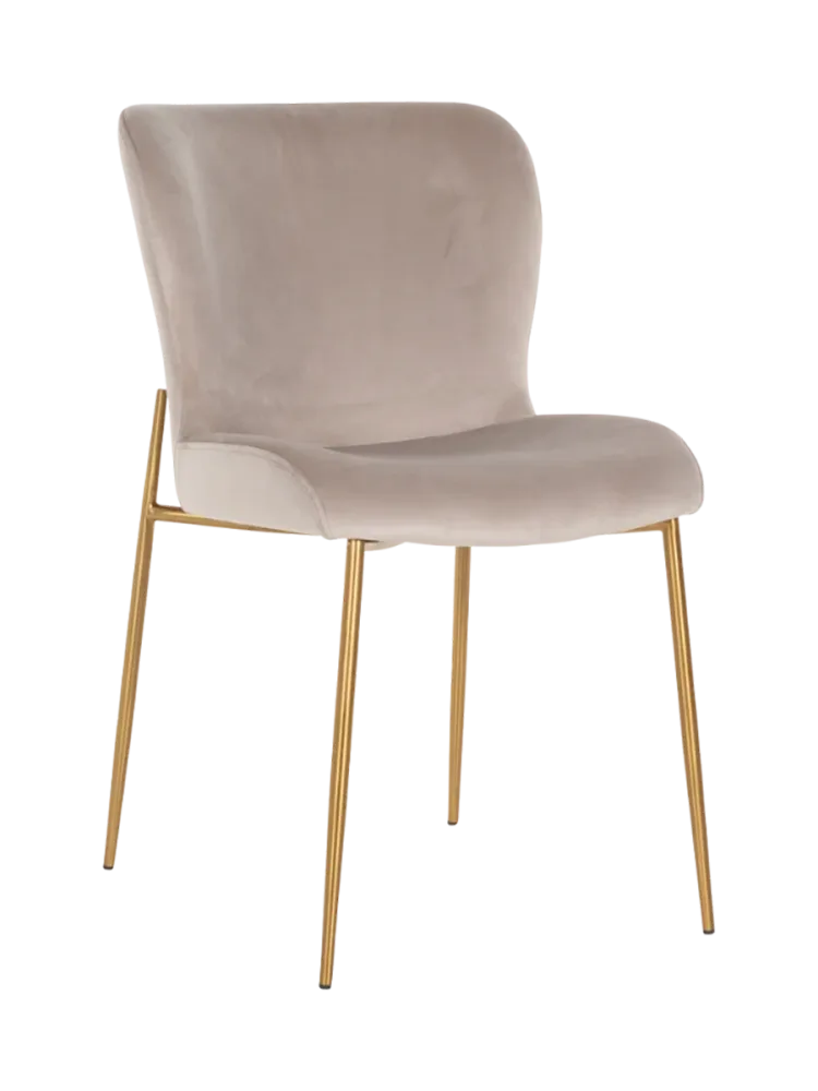 mutoni - Stuhl Odessa khaki gold gebürstet, One Size, Beige