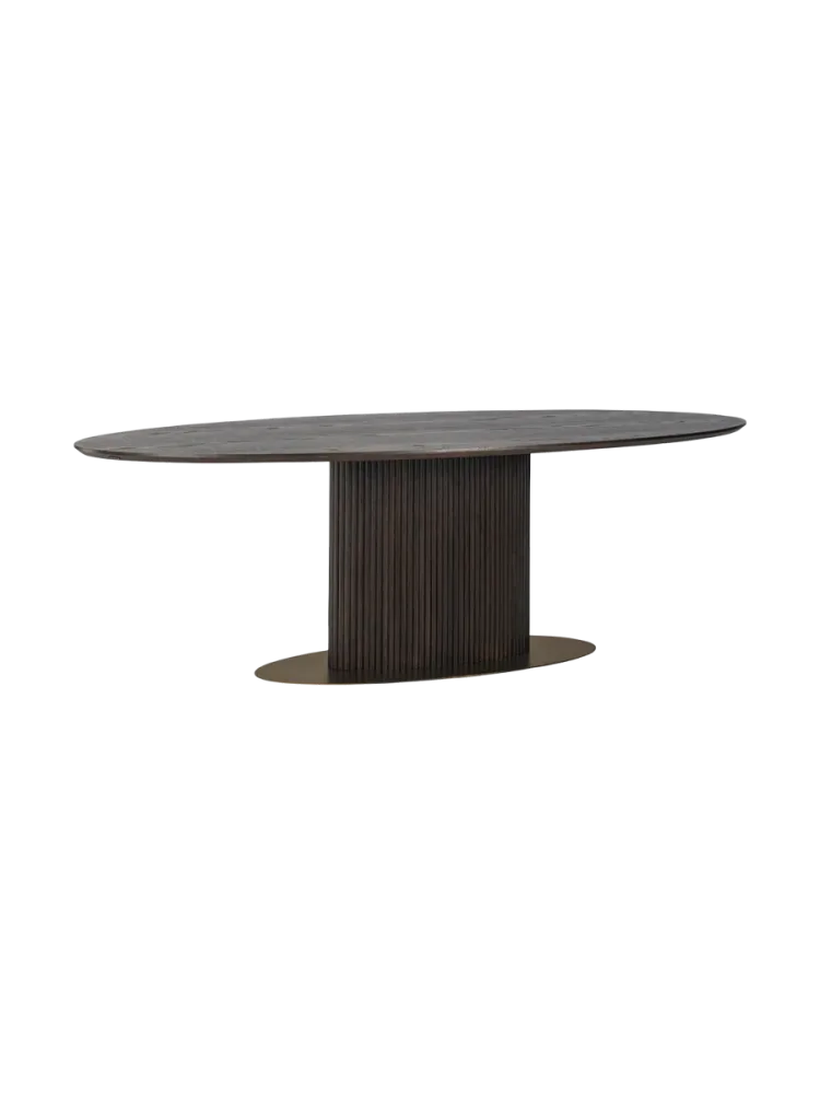 mutoni - Esstisch Luxor Eiche oval 300, One Size, Braun