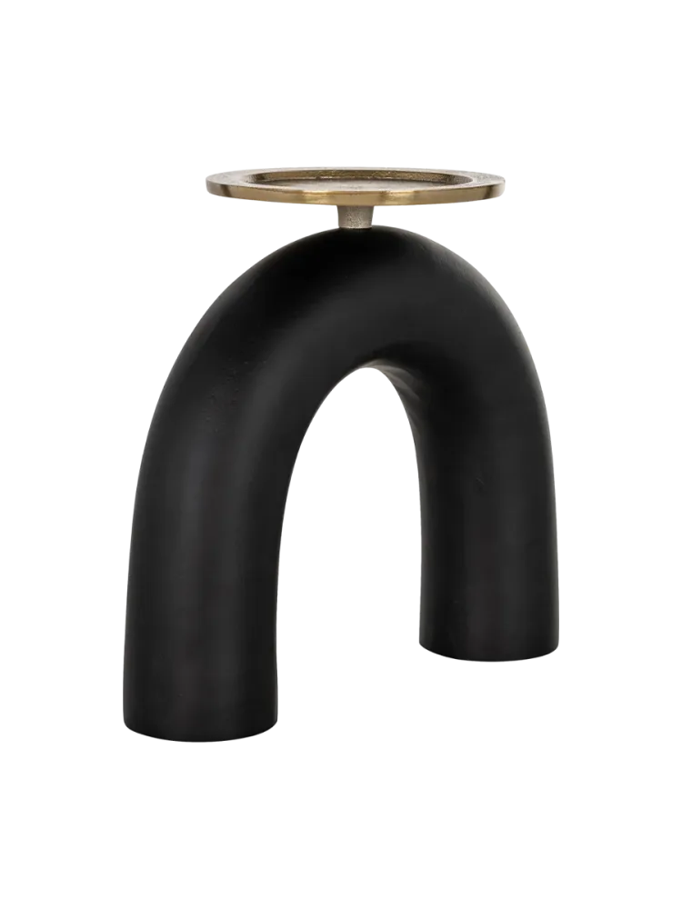 mutoni - Kerzenhalter Livi 24, One Size, Schwarz