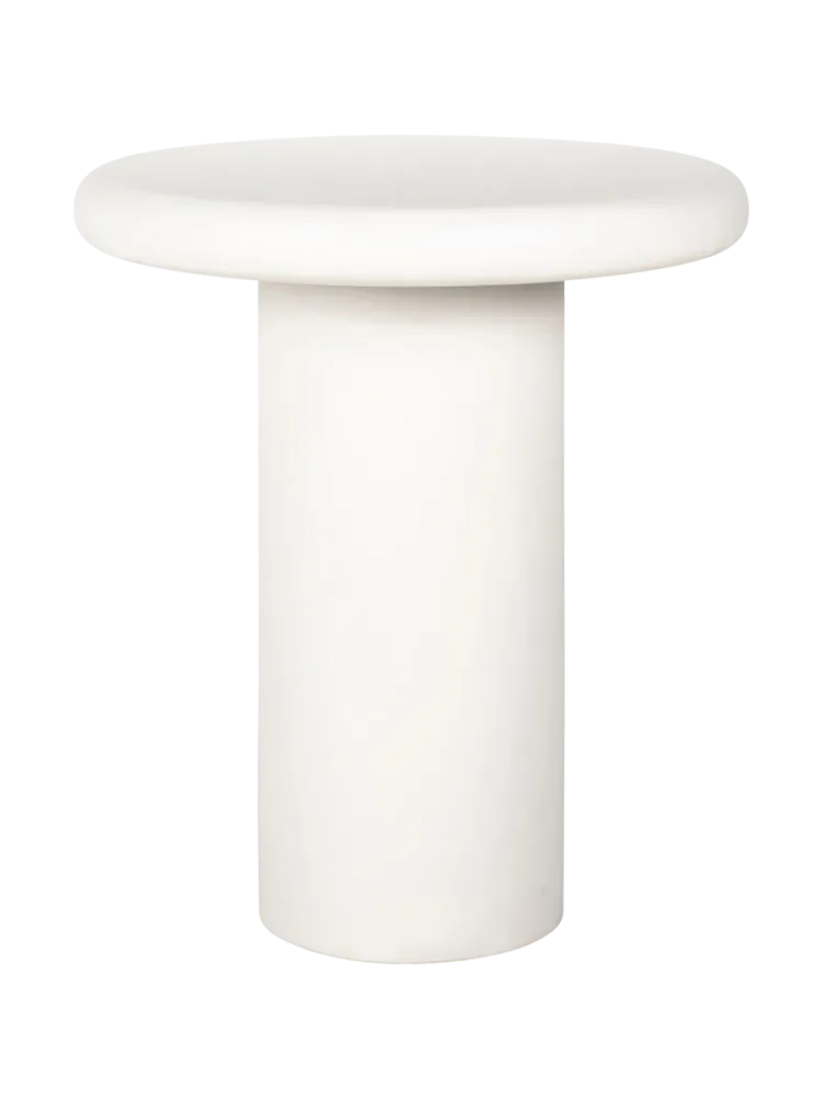 mutoni - Beistelltisch Bloomstone 55, One Size, Weiss