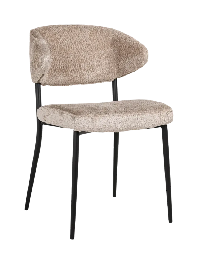 mutoni - Esszimmerstuhl Bea Sheep nature (2er-Set), One Size, Beige
