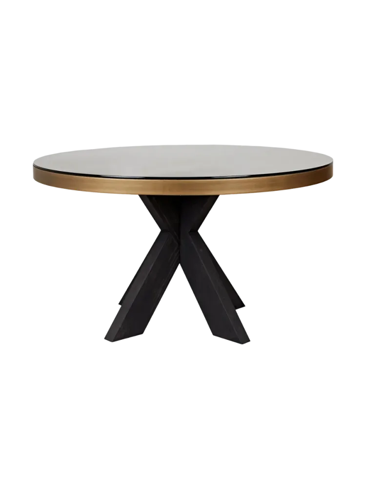 mutoni - Esstisch Bloomville rund 140, One Size, Gold