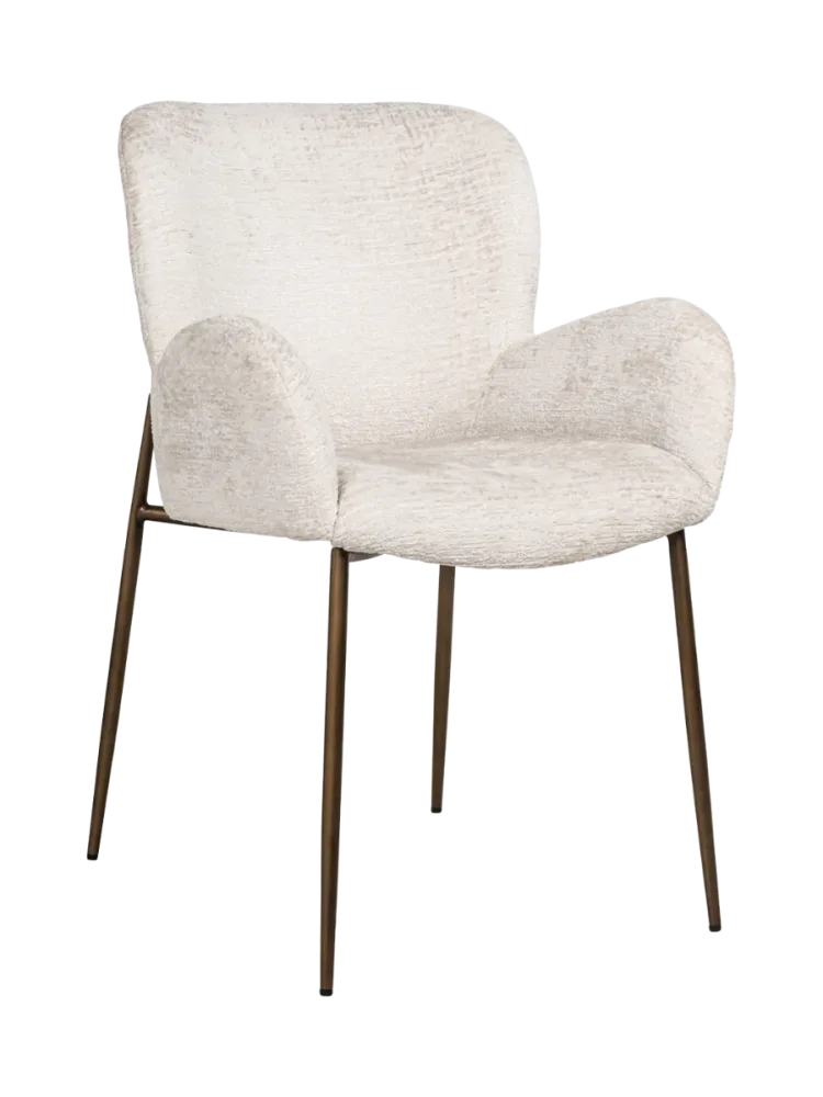 mutoni - Esszimmerstuhl Amber cream fusion, One Size, Beige