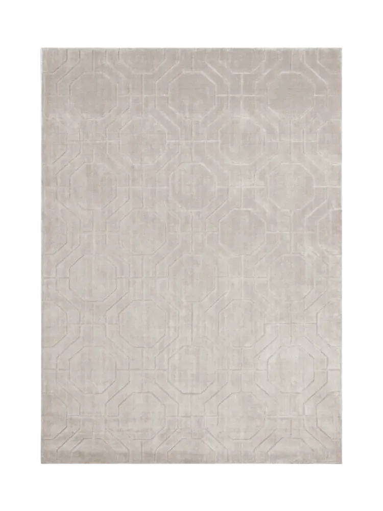 Hochwertiger Viskose-Teppich „Flynn“ Elfenbein Richmond Interiors
