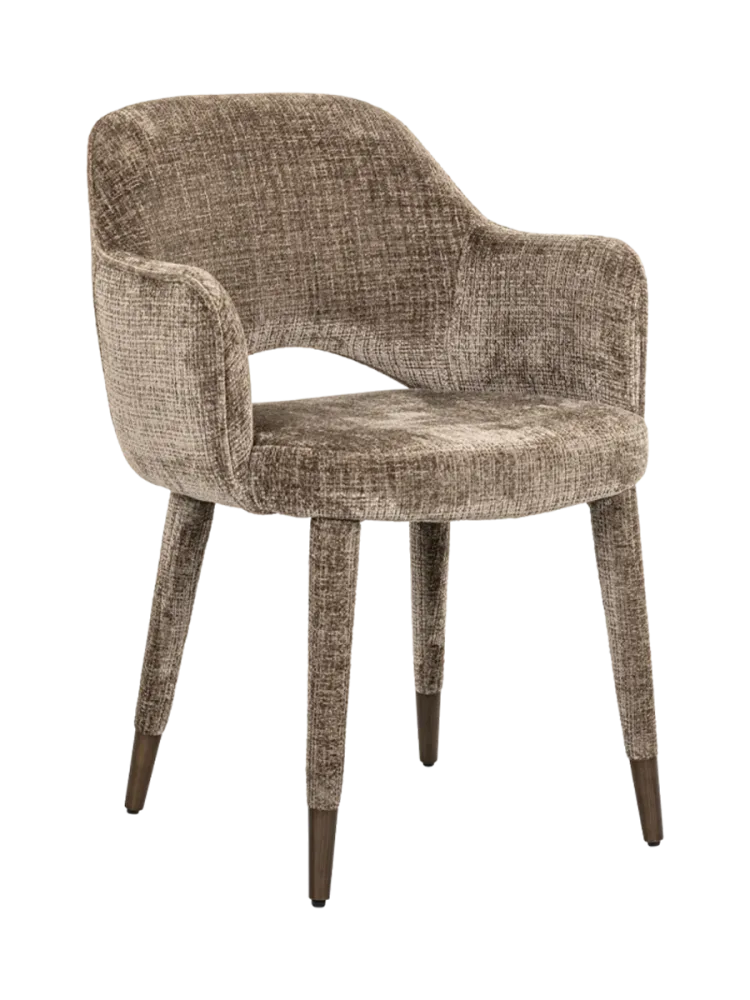 Design Armlehnstuhl „Donnatella“ Stone Chenille Richmond Interiors