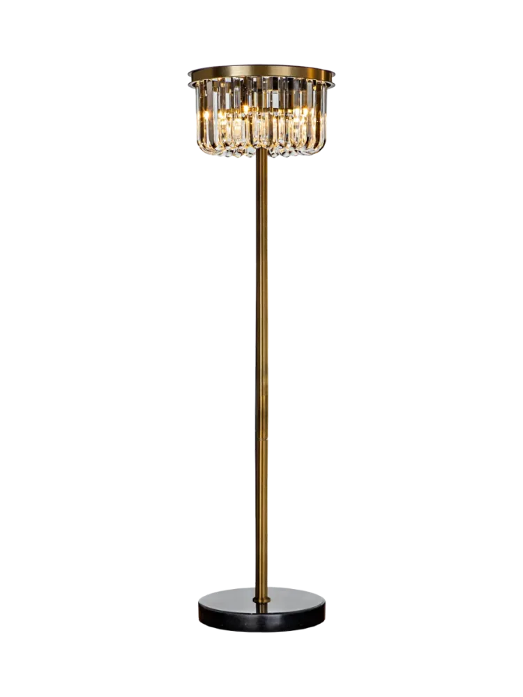 Design Stehlampe „Dagmar“ mit Marmorsockel Bronze Richmond Interiors