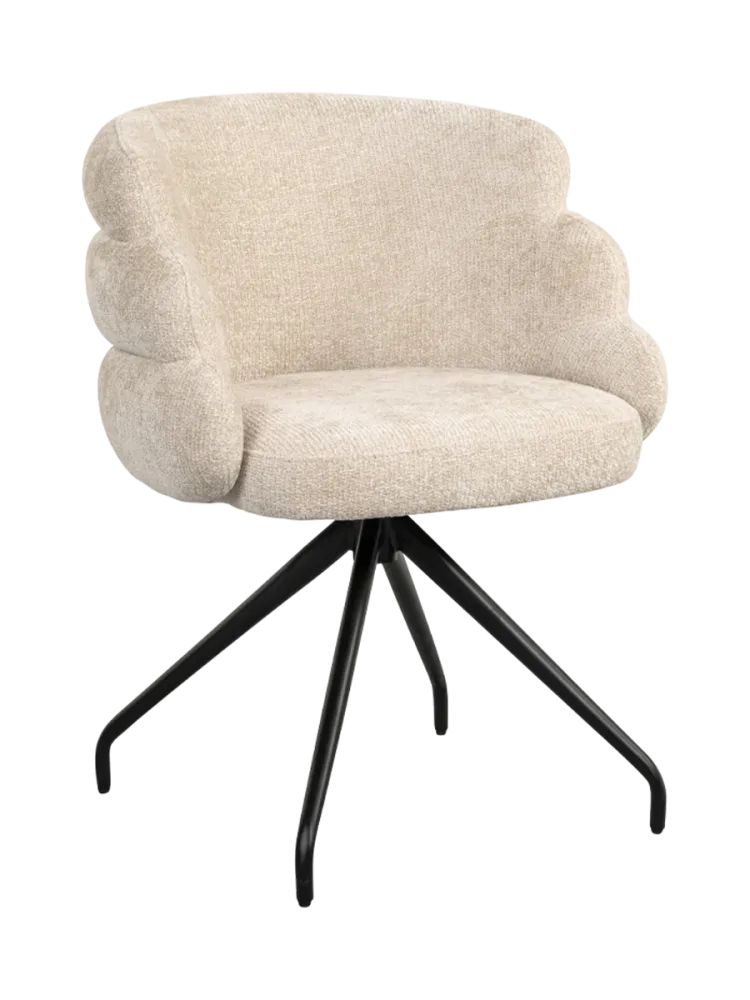 Drehbarer Design Stuhl „Kayla“ mit Armlehnen Richmond Interiors