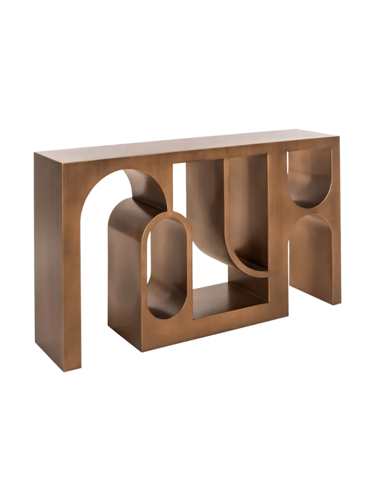 Design Konsolentisch „Lugano“ Brushed Gold Richmond Interiors