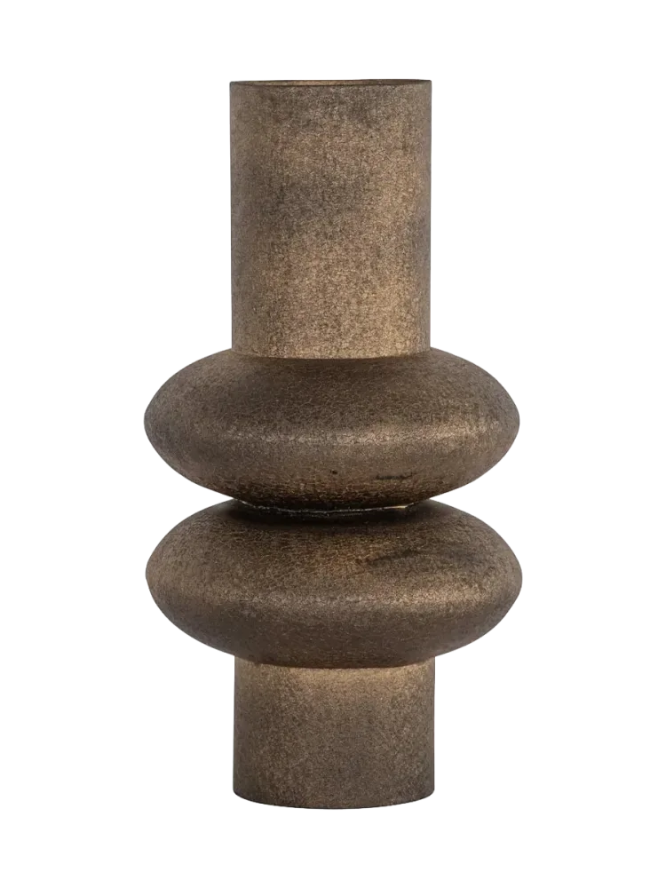 Grosse Design Vase „Madlen“ Antikgold Medium, Ø 22 x Höhe 40 cm Richmond Interiors