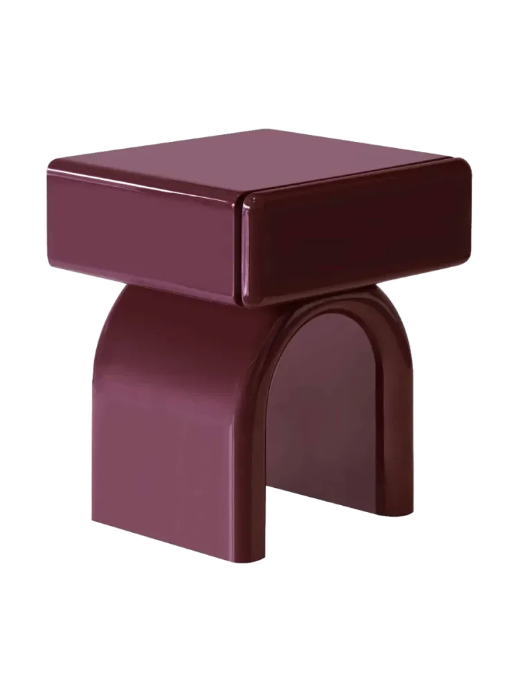 Design Beistell- und Nachttisch „Bennet“ Burgundy Richmond Interiors
