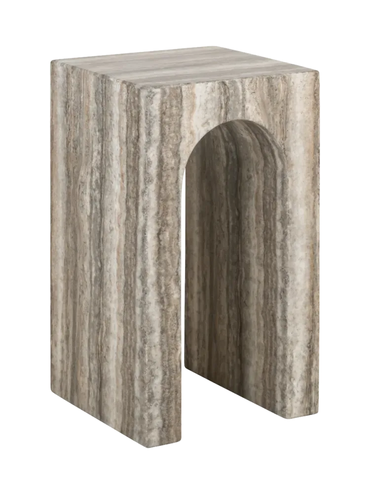 Design Beistelltisch „Dulce“ aus Marmor Beigetöne Richmond Interiors