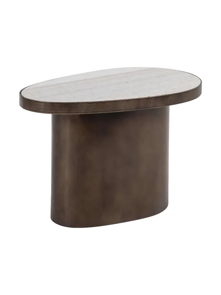Design Beistelltisch „Biloxi“ mit Marmor-Tischplatte Richmond Interiors