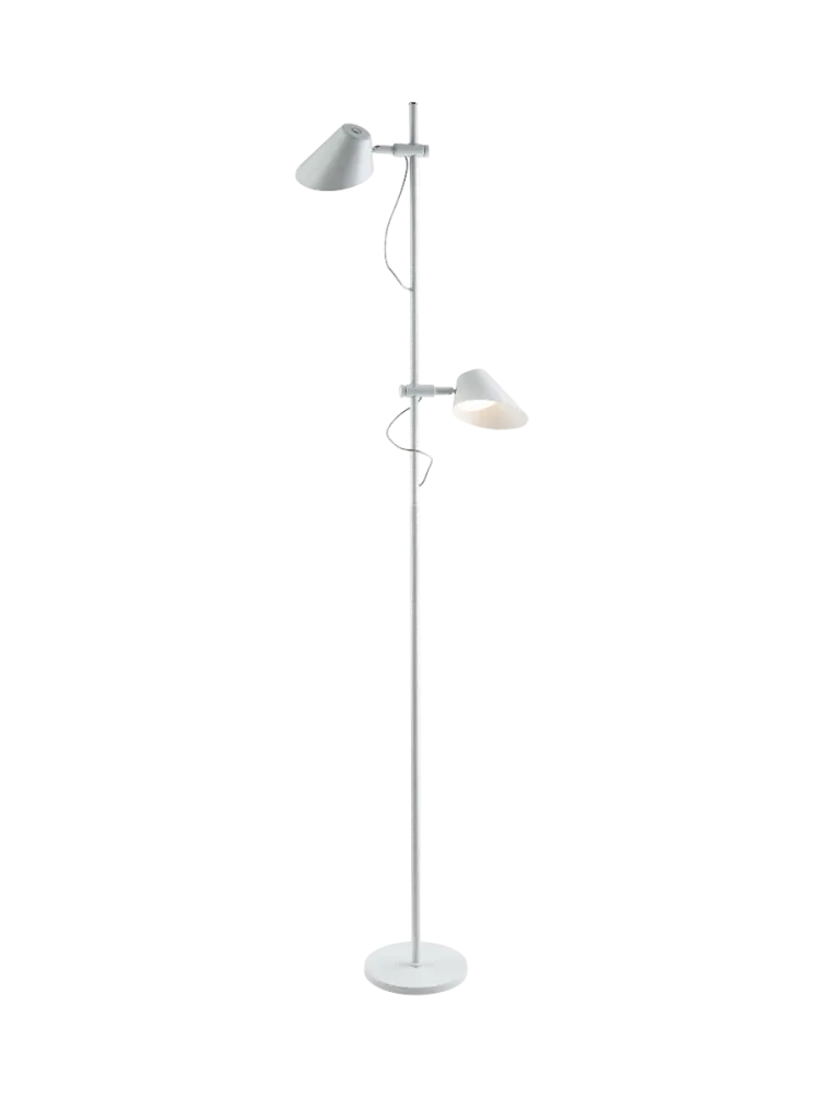 LED Design Stehlampe „Esino“ mit Fernbedienung Weiss Schuller