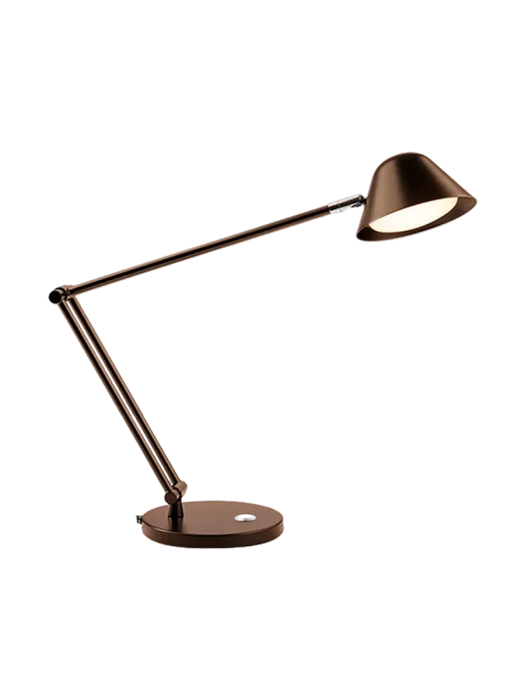 Dimmbare LED Design Tischlampe „Taros“ Bronze dunkel Schuller