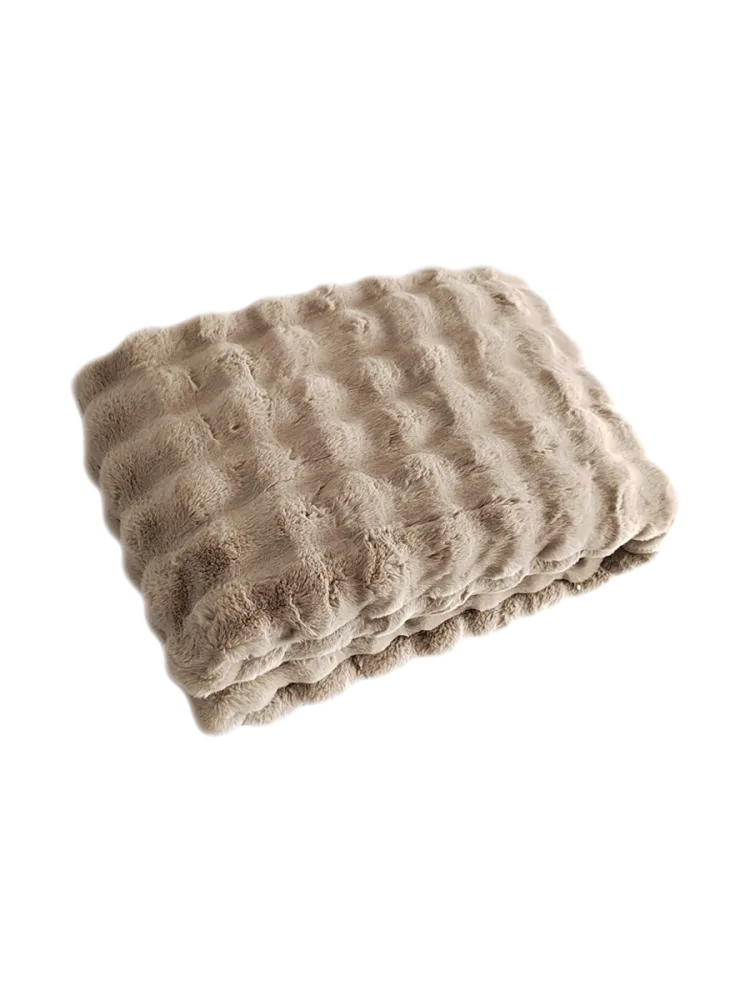 Design Plaid „Nordic Plush“, verschiedene Grössen Beige Richmond Interiors