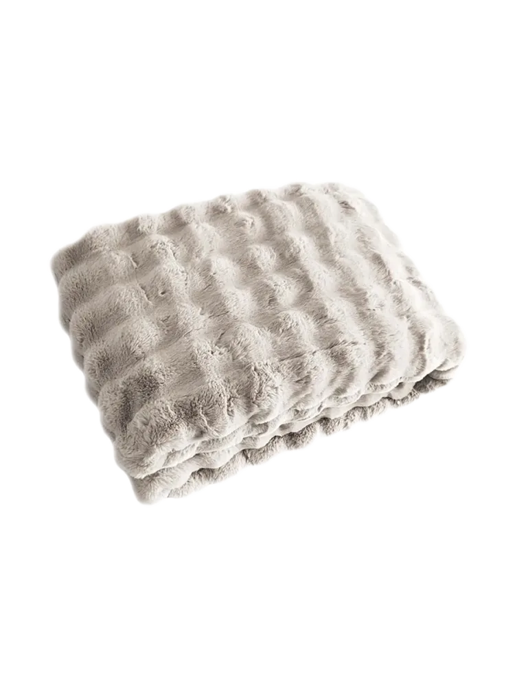 Design Plaid „Cosy Fluff“, verschiedene Grössen Creme Richmond Interiors