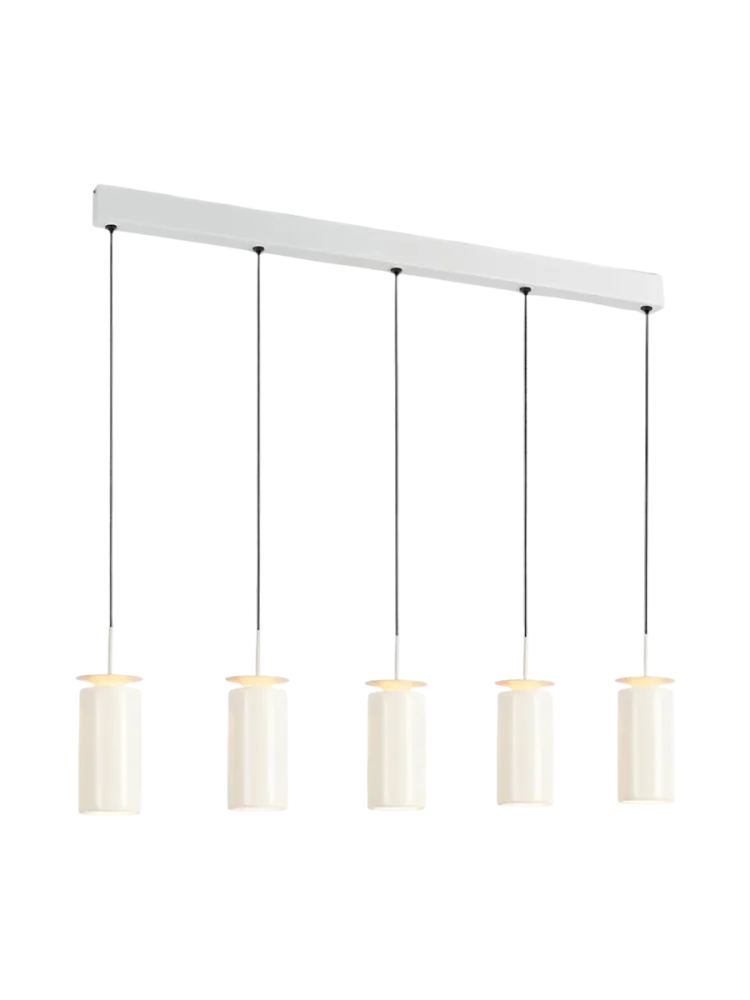 LED Design Pendellampe „Alfaro II“ 5-flammig Keramik Schuller