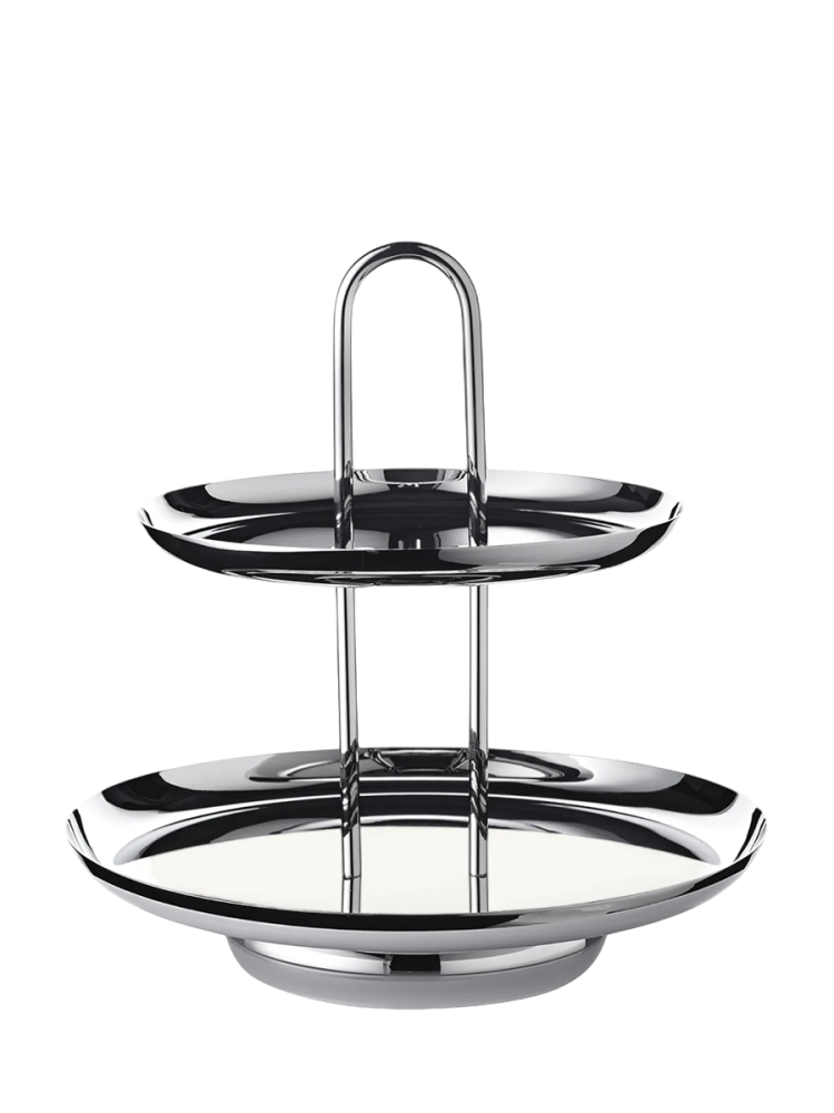 Premium Edelstahl Etagere „Asus“ – hochglanzpoliert EDZARD