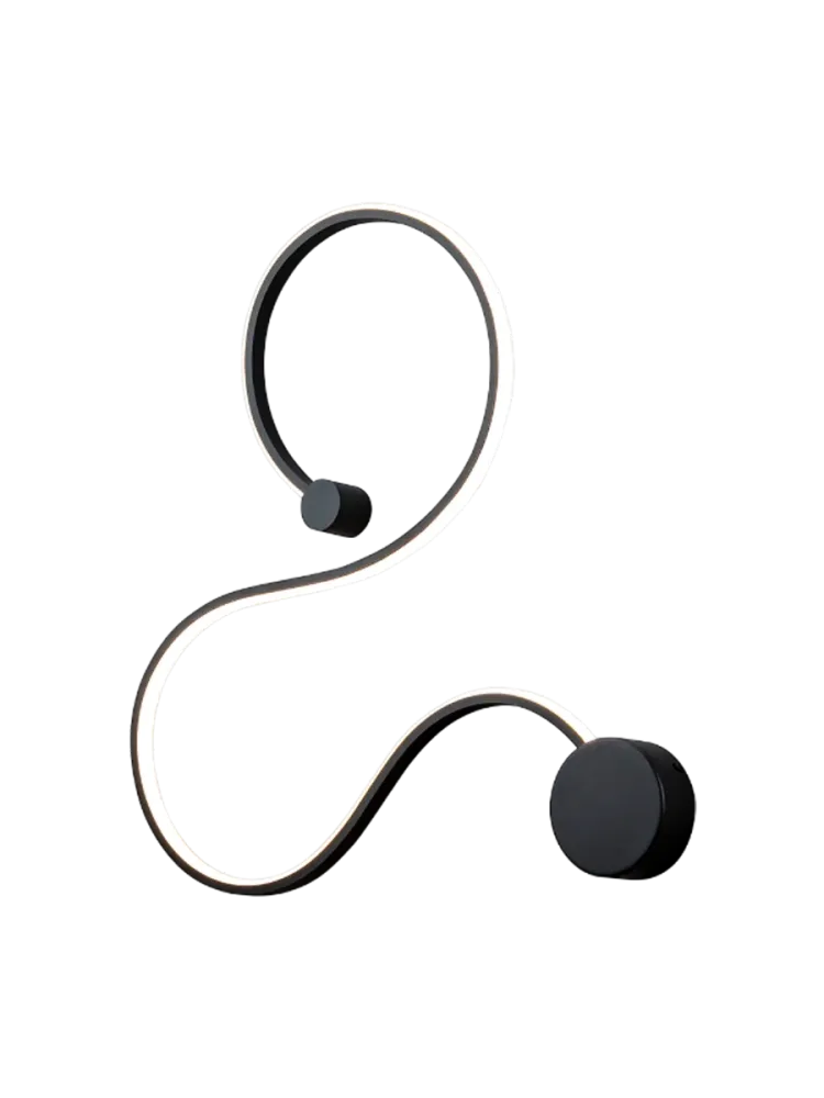 LED Design Wandlampe „Grafos II“ Schwarz Schuller