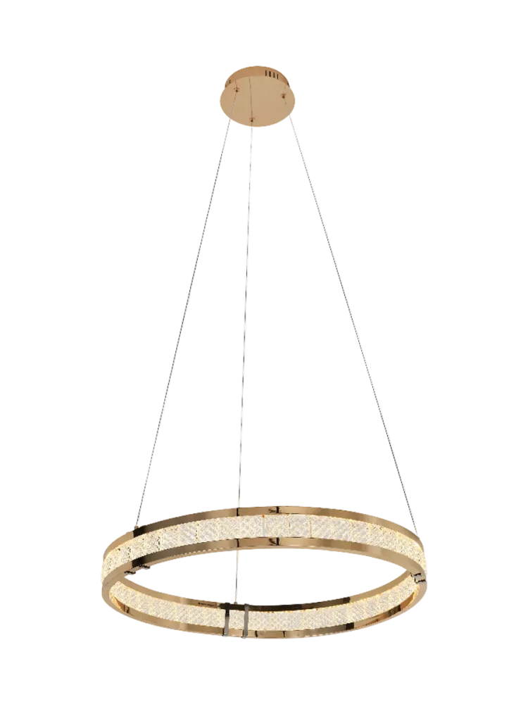 Dimmbare LED Design Hängelampe „Lorian“ Gold Schuller