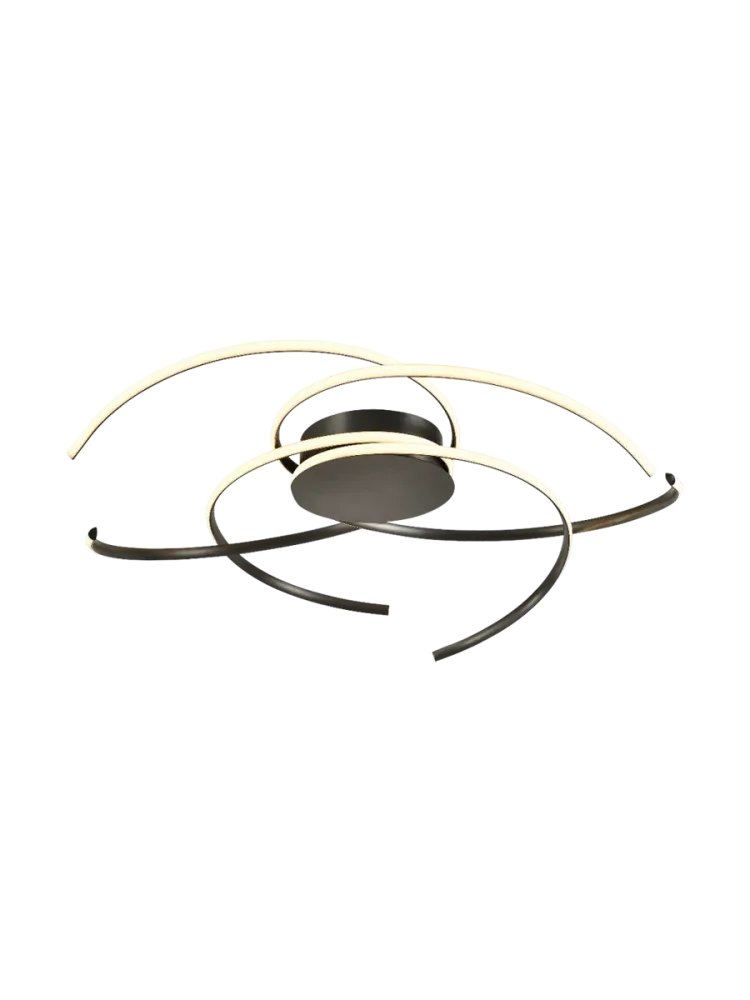 LED Design Deckenlampe „Cadence“ mit Fernbedienung Chrom-Finish Schuller