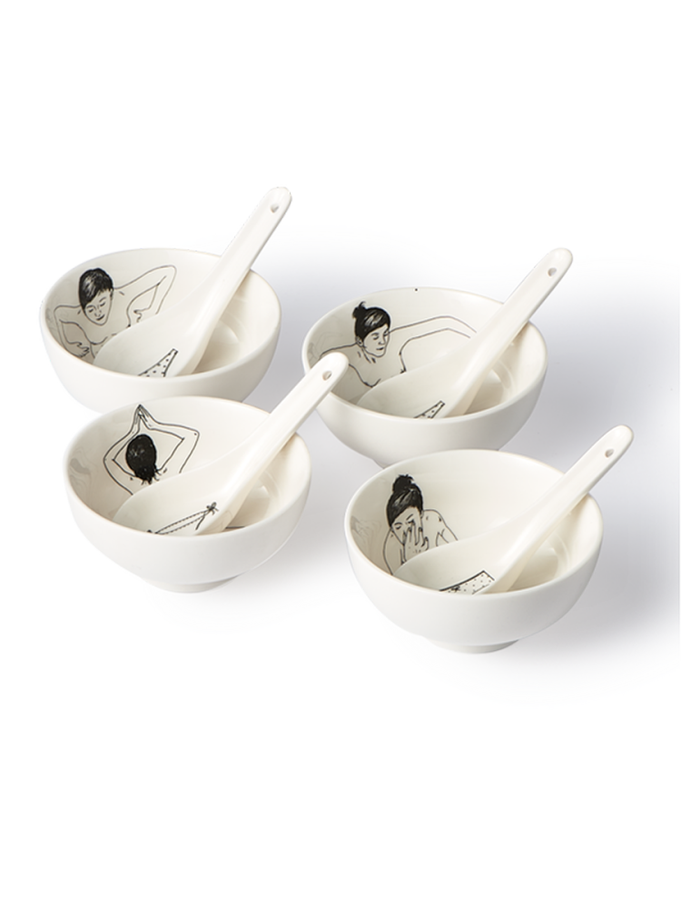 Design Schalen Set „Undressed“, 4er-Set Pols Potten