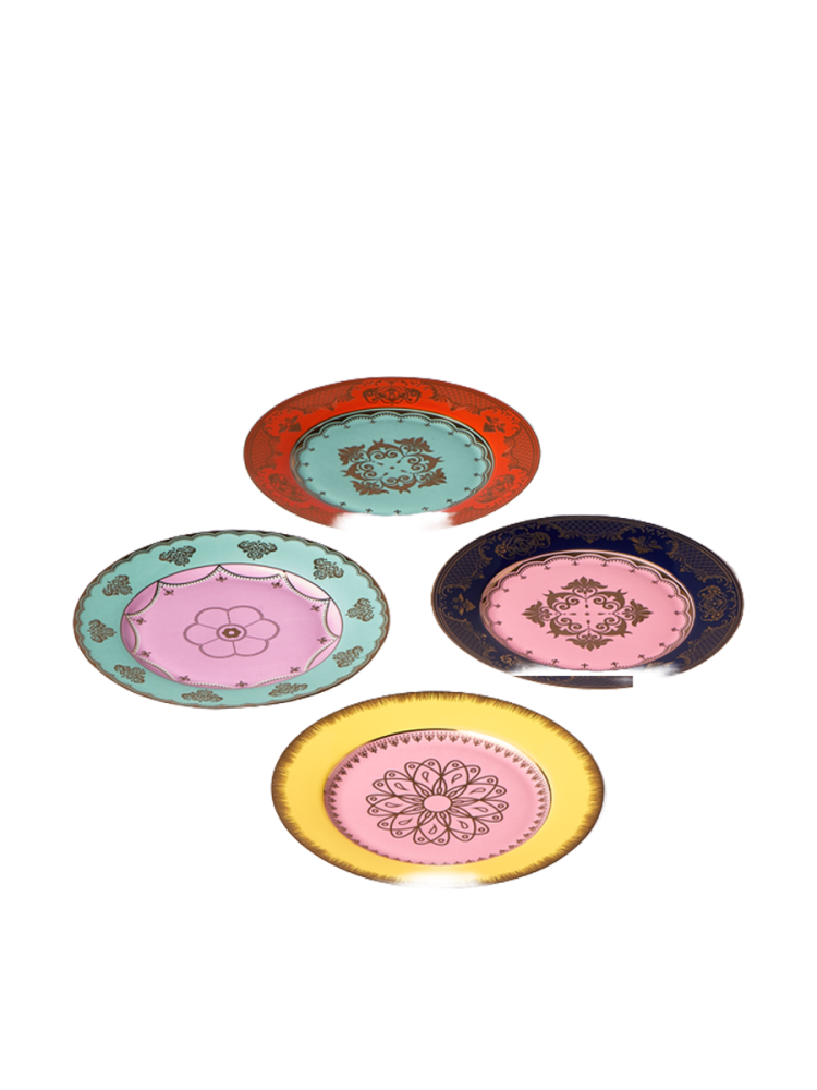 4-teiliges Salat- & Dessertteller Set „Grandpa“ Pols Potten