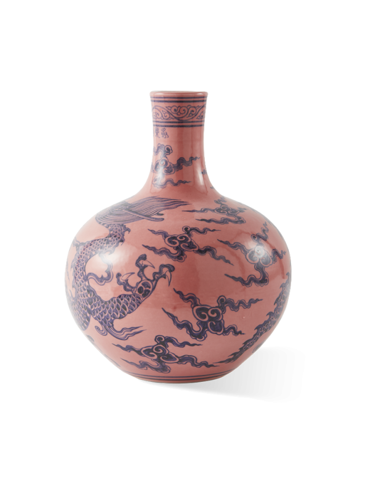 Grosse, handbemalte Design Vase „Dragon Ball Body“ Pols Potten
