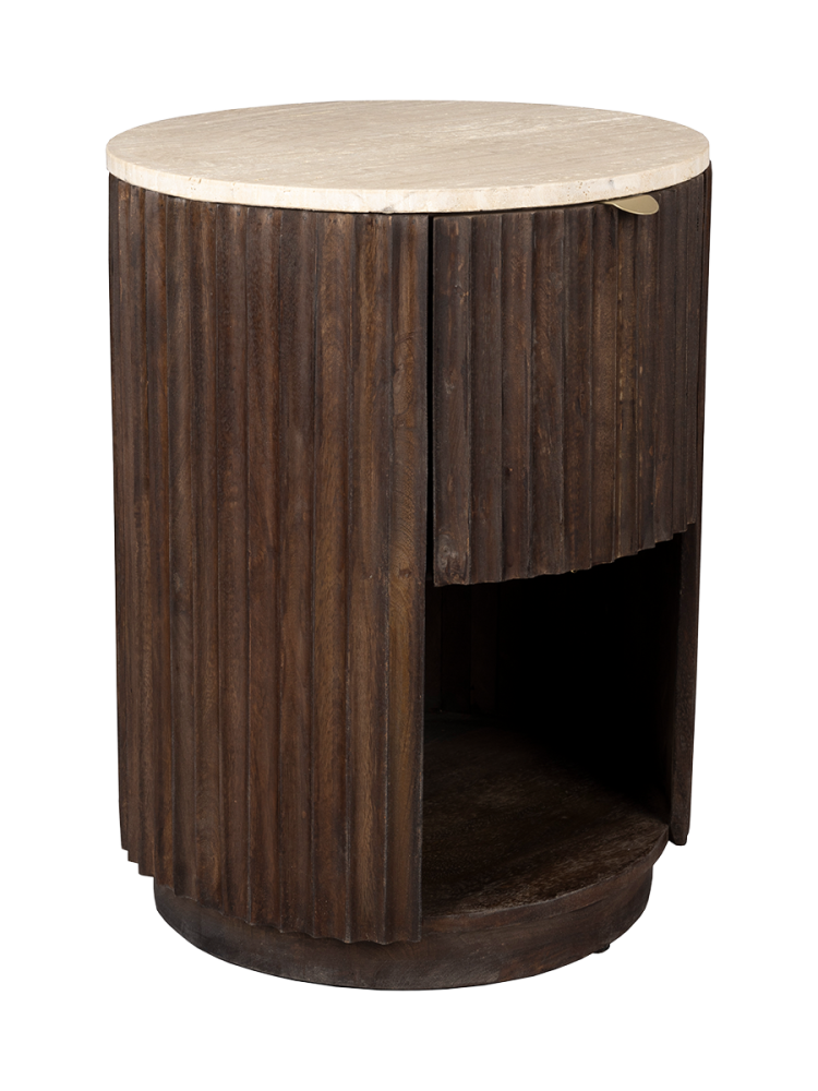 Design Beistelltisch/Nachttisch „Marlow“ Ø 45 x 60 cm Dutchbone